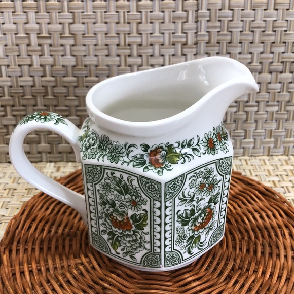 Staffordshire England Ridgway Canterbury Hexagonal Creamer Pitcher - Picture 8 of 12